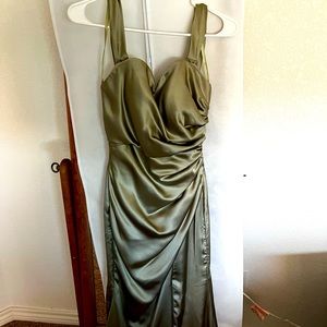 Revelry Ariel Convertible Satin Dress